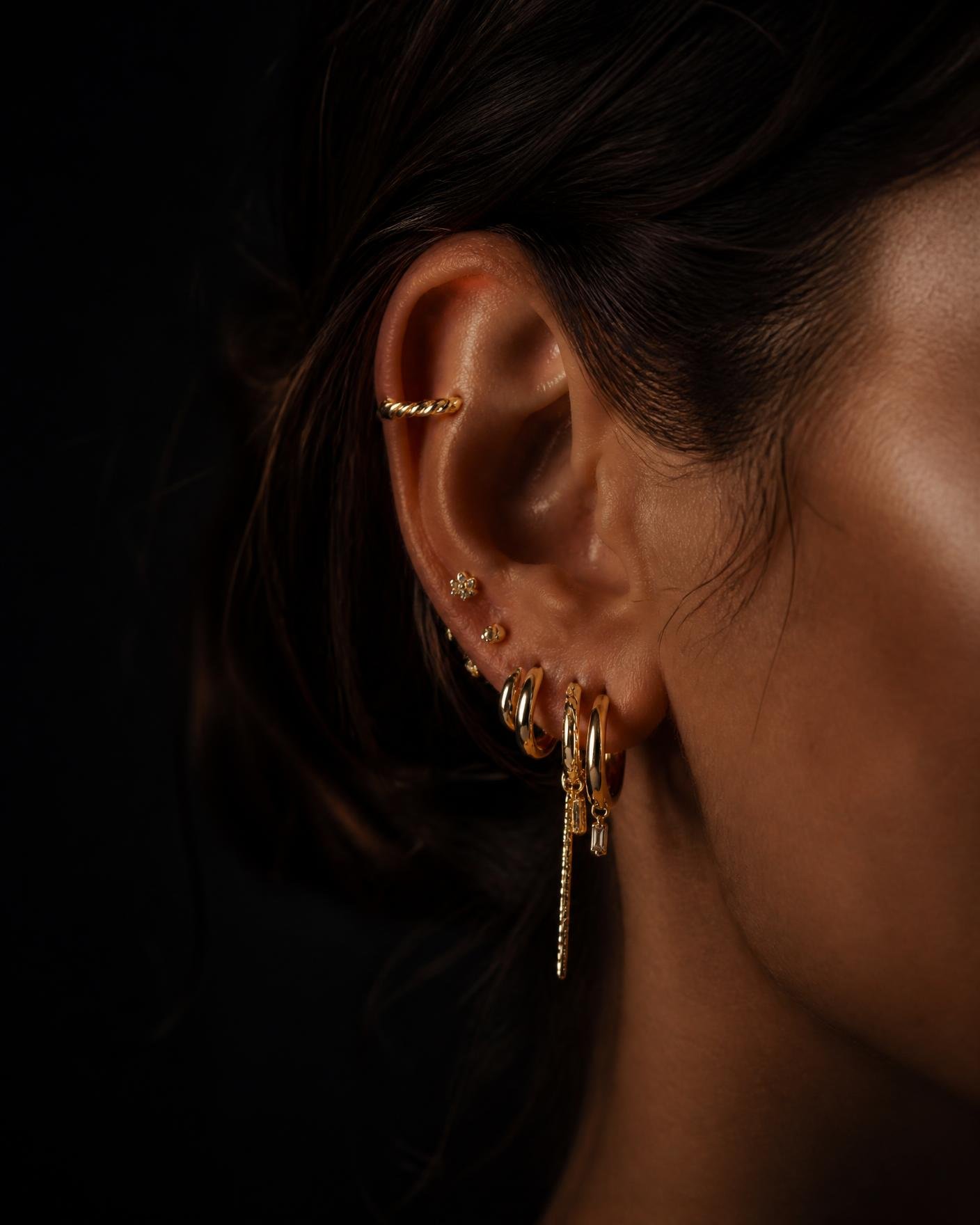 Premium piercing jewellery styling